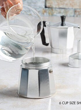 Moka Pcot Italian Coffee Machine Espresso Aluminum Geyser