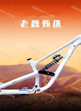 CY8桶轴DH速降AM林道enduro山地车车架KWINBO锐搏软尾车架刷楼梯