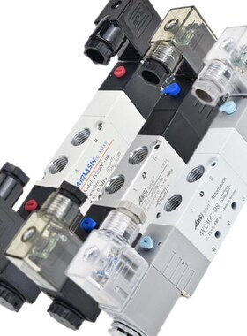 电磁阀4V130C-06 4mV230C-08 4V330C-10 4V430C-15三位五通24V气