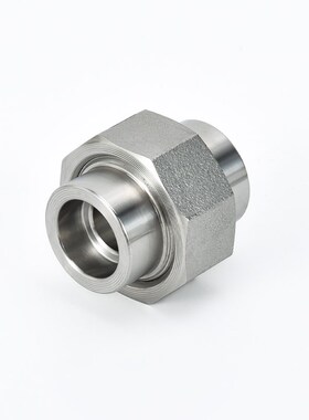 2205承插焊f活接头210KG锻造高压管件3000LB双相钢F60天佑管业122