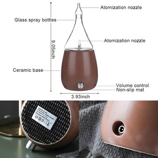 Pure Glass Ceramic Aromathe Oils Diffuser Eyssential Desktop