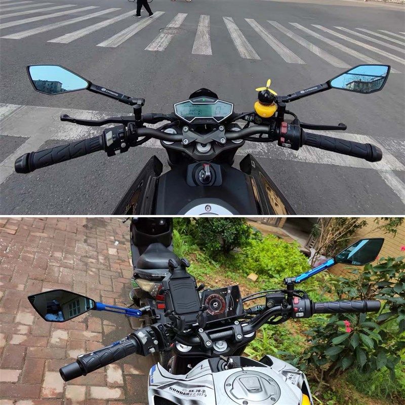 适用于贝纳利小迅龙BJ150S/小迅龙BJ150-31后S视镜反光镜倒车镜子