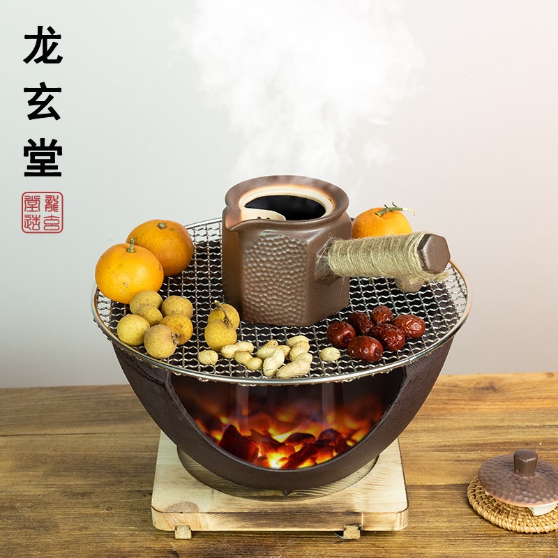 罐罐茶烤茶壶围炉火塘q煮茶炉茶具云南甘肃罐罐茶炭火煮茶器耐干