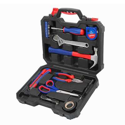 万克宝(WORKPRO)W009061N 家用维修工具装修工V具组套吹塑盒工具