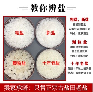 500g海南老盐海南儋州特产x十年陈年盐粗海盐日晒千年古盐田盐包