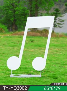 户外不锈钢大提琴雕塑商场公园步行街花架花箱装饰金属字母摆件品
