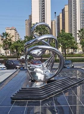 东莞梅州方凯迪制作不锈钢圆形户外水池摆件广场大型雕塑定制