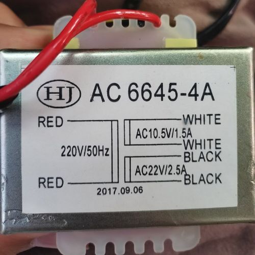 AC 6645-4A 电动按摩椅变压器 I/P 2H20V转20V 3A 10V 1A
