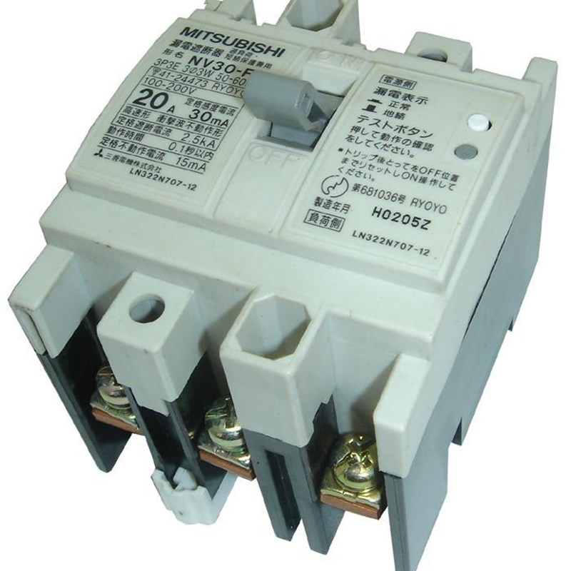 三菱漏电保护器NV30-FA 3P 5A10PA15A20A30A