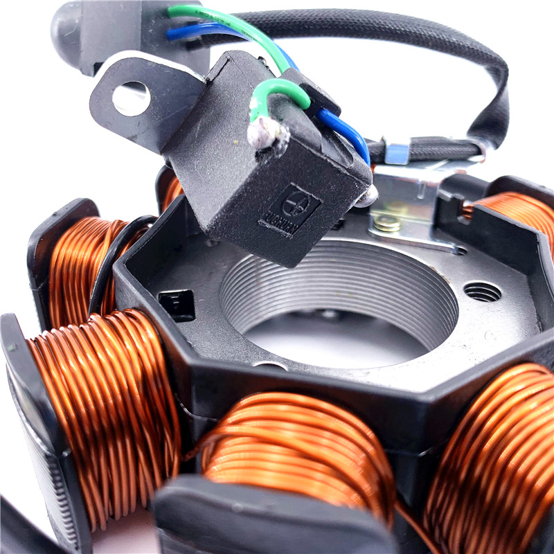 适用铃木睿彩QS125T-4B/4C瑞梦QS125T-5OA线圈磁电机定子点火线圈