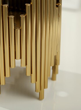 样板房轻奢水晶球摆件现代客厅北欧C创意玄关酒柜书柜金属软装饰