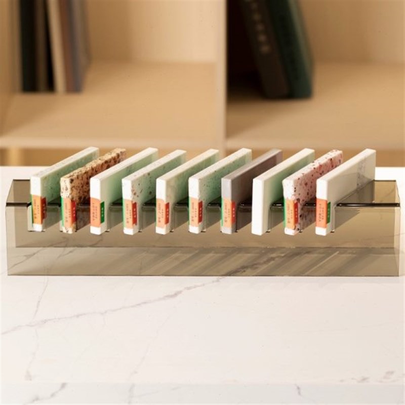 石材色板展示f架瓷片橱柜门板生态板实木板材小样品桌面摆放陈列