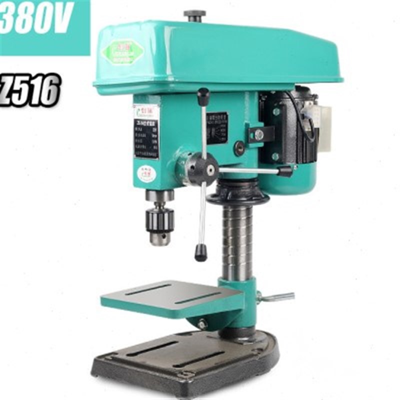 创强台钻16MhM不锈钢槽钢台式钻床工业级大功率550W轻型家用加工