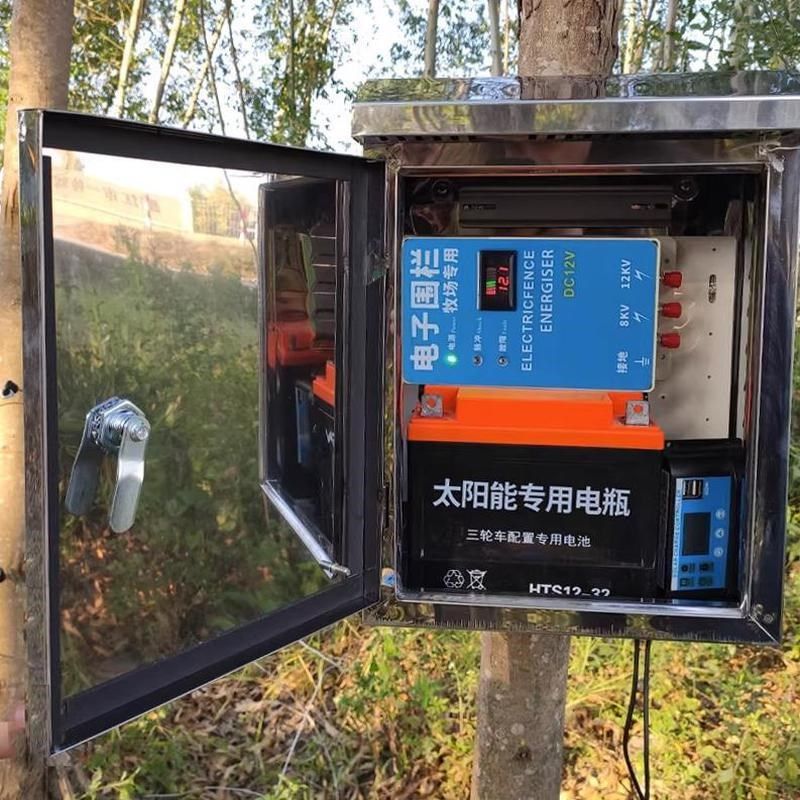 太阳能围栏系统全套畜牧电网围栏脉冲养殖牛羊P猪防野猪电围栏厂
