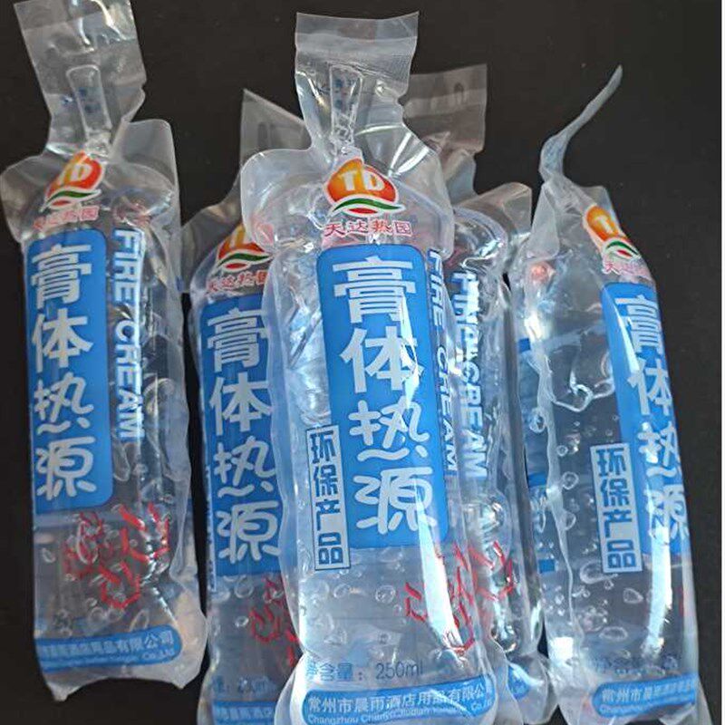 天达膏体热源固体酒精干锅烧烤燃料胶体45支户P外固体酒精胶体助