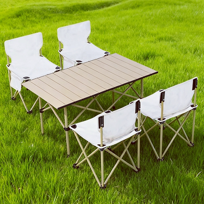户外折叠桌子蛋卷桌夜市摆摊便携式野餐野炊烧烤露营桌椅长方形桌
