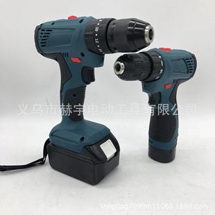 家用工程锂电钻电动螺丝刀冲击 厂家供应12V手电钻大扭力电钻套装