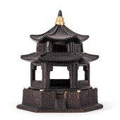 创意六角凉亭子香薰炉家用室内盘香塔香沉檀香炉禅意茶道桌面摆i.