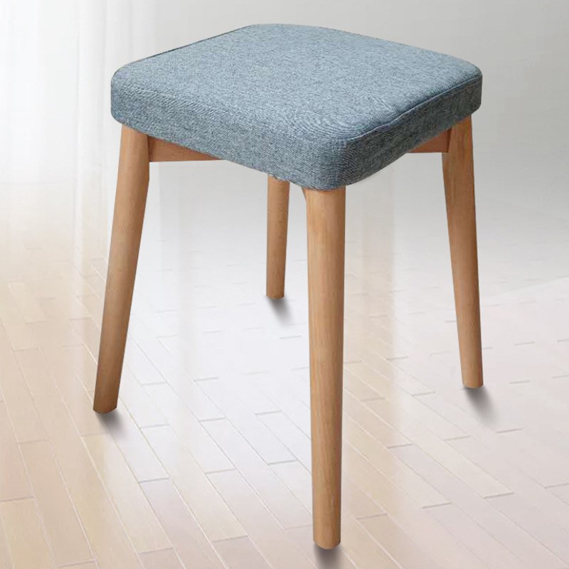 现代简约餐厅凳子实木方凳家用创意榉木椅子化妆凳梳妆凳可定