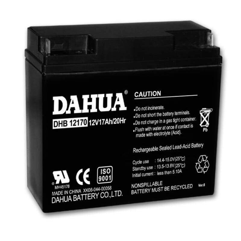 大华蓄电池12V17AH免维护DAHUA电瓶DHB12170 直流屏UPS用质保一年 五金/工具 电池管理系统 原图主图