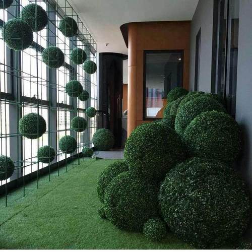 仿真米兰草球 商场酒店客厅书房装饰 假花塑料花 开业大草球包邮