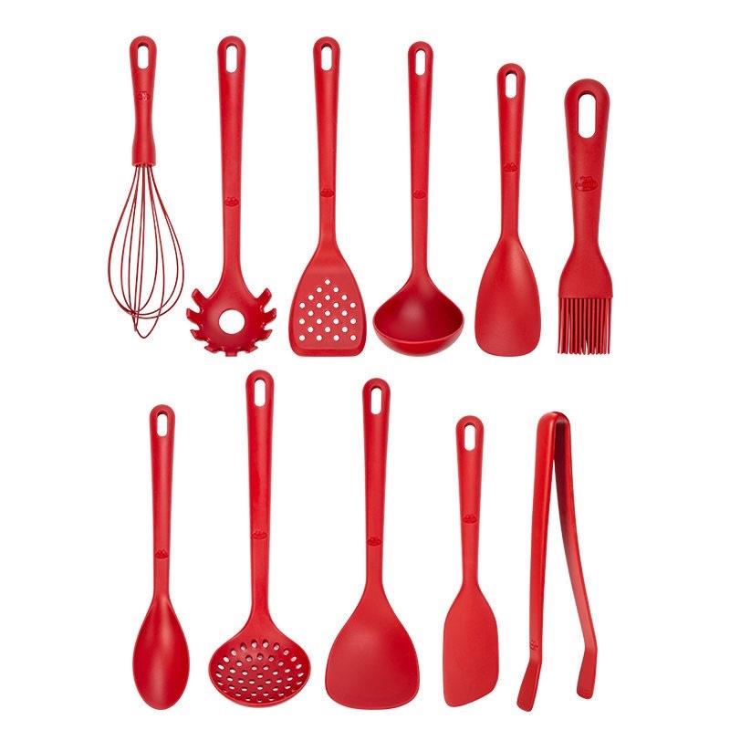 巴拉利尼厨房硅胶厨具不粘锅专用不伤锅耐高温汤勺煎铲打蛋器