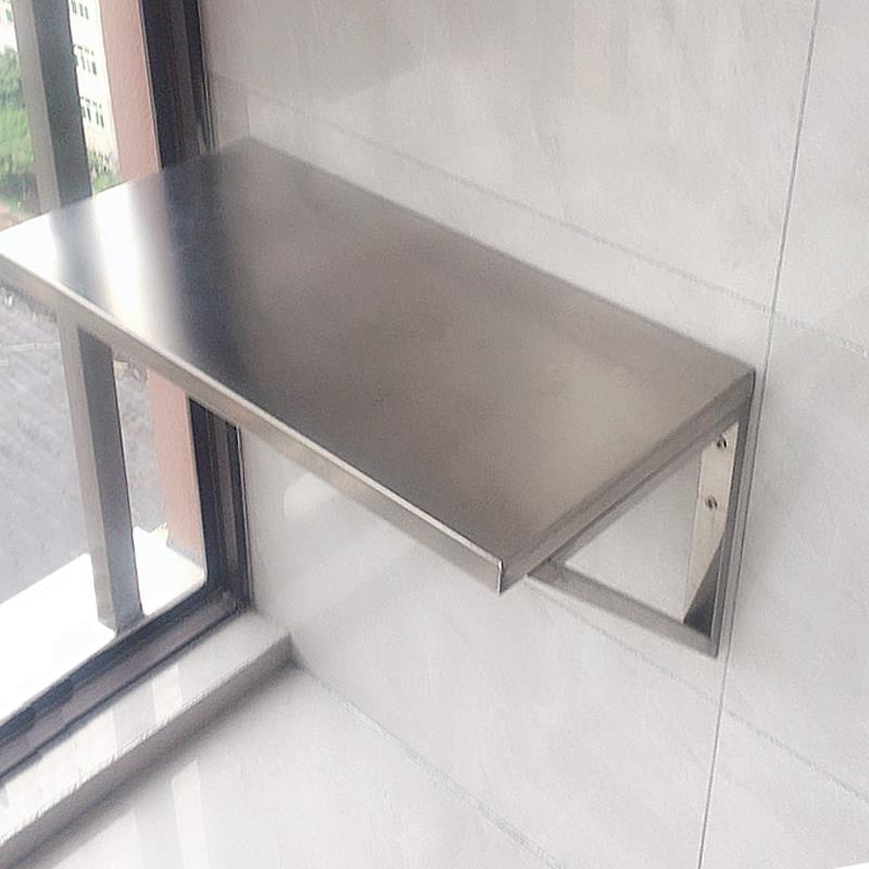 304不锈钢隔板置物架定制墙上收纳架厨房电器壁挂层板架花架室外