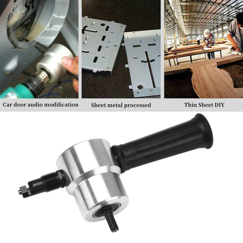 Metal Sheet Cutter Double Head Iron Nibbler Cutting Power To