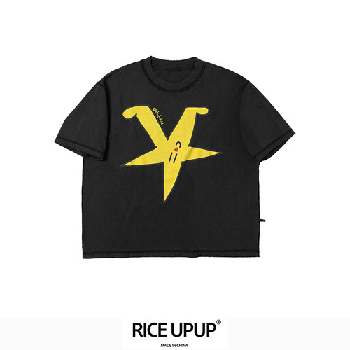 Riceupup星星图案洗水T恤