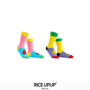 RICEUPUP“米果果”彩色水果袜子