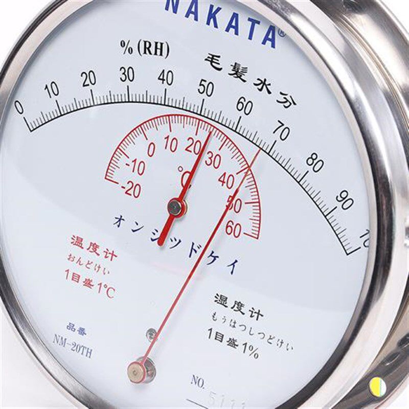 HM20毛发温湿k度表日文版不锈钢材质温湿度计工业毛发温湿度表