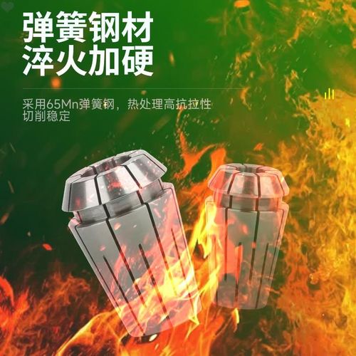 高精ER32C止水夹头结构机械内冷筒z夹嗦嘴卡簧ER16202540止水筒夹