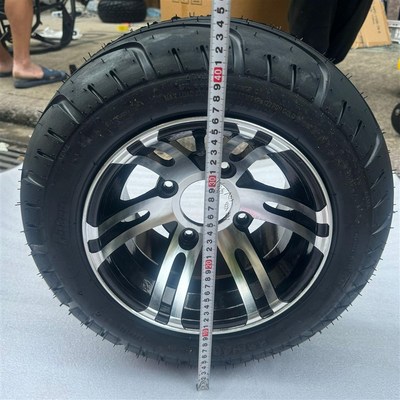 四轮电动沙滩车卡丁车摩托车配件225D/40-10寸公路轮胎真空铝轮毂