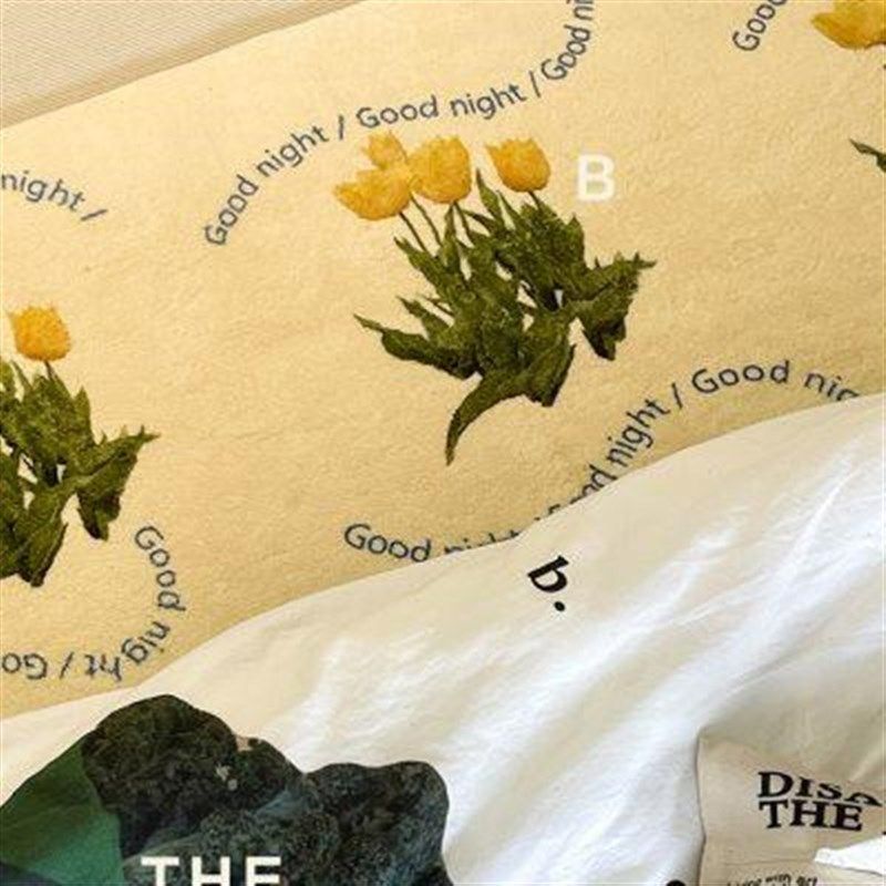 艺术收藏夹原创郁金香加s厚彷羊绒床边毯卧室长条床边毯沙发地毯,居家布艺,家用脚垫,淘宝优惠券,粉丝福利购,淘宝优惠卷