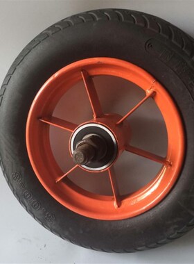 300-8  14寸实心轮胎直径350mm独轮车H实心轮胎配6206轴承孔30mm