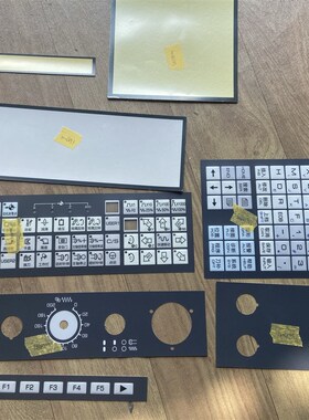 GSK980TB3i分体机按键膜广州数控980GTC3-H数控系统按键膜横屏贴