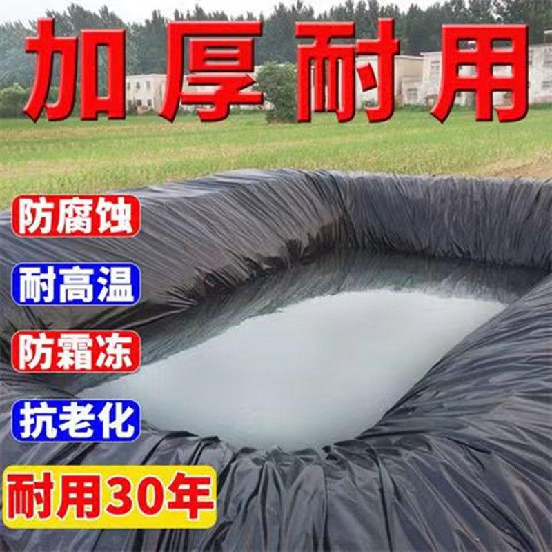 鱼塘防渗膜土工膜黑色塑料防漏鱼池专用膜藕池膜加厚水池膜防水布