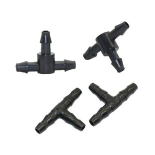 极速4mm Tee hoske splitter Garden watering 3-way Hose connec