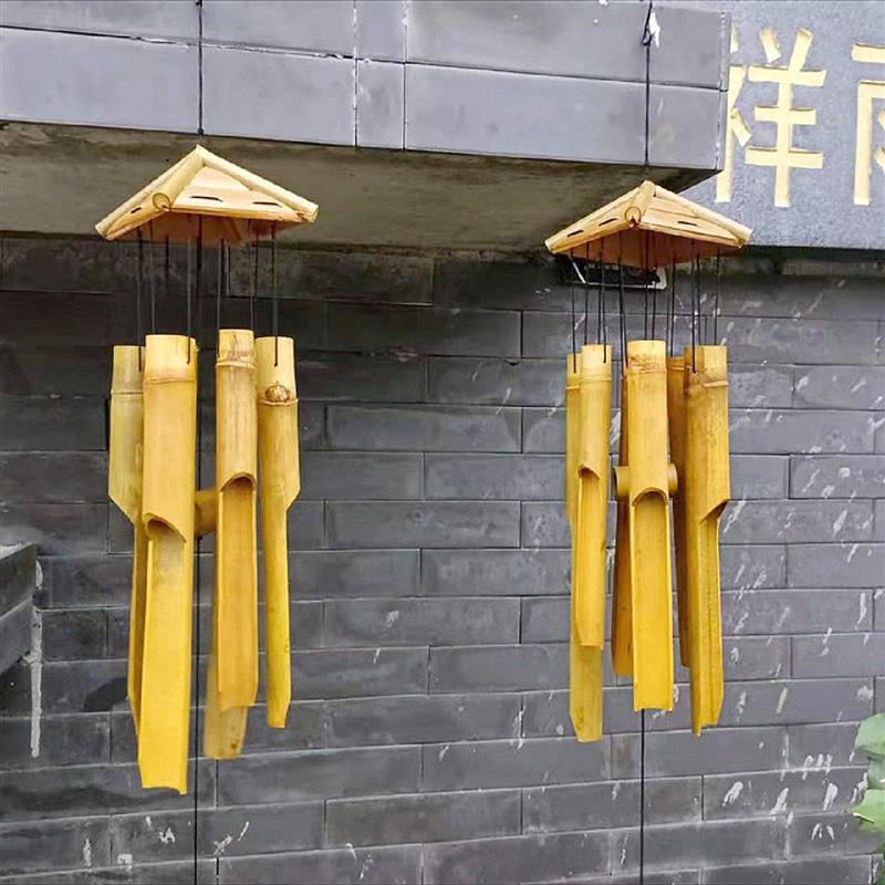 空间方式冥想和弦风铃竹制手摇覆古和风铃铛日式装饰阳台挂饰挂件