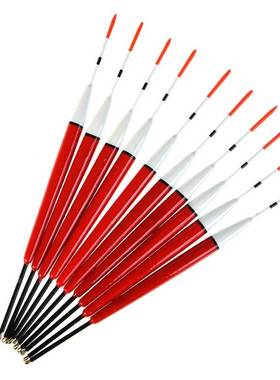 极速New 10Pcslot Fishing Floats Wood BalsaM Shallow Water Ic