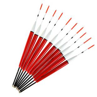 极速New 10Pcslot Fishing Floats Wood BalsaM Shallow Water Ic