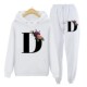 Piece Long Sets Women Two Winter Hoodies Sweatshirt SYleeve