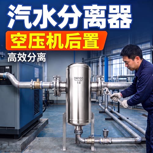空压机后置专用不锈钢汽水分离器