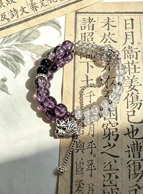 新中式国风神秘少女心琉璃手串