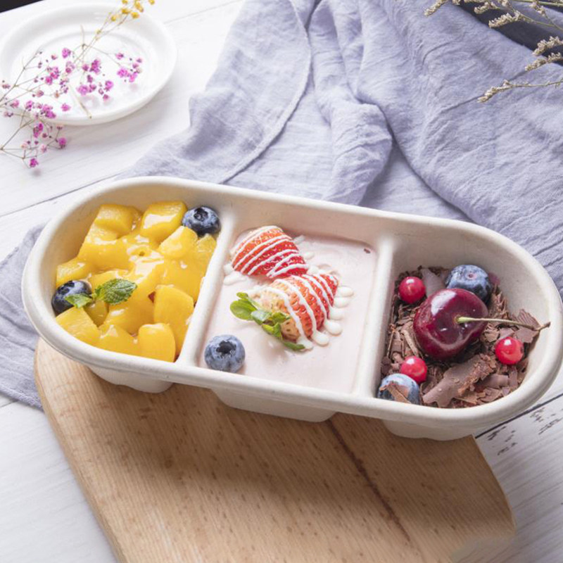 辰鲜三拼便当盒子蛋糕打包盒