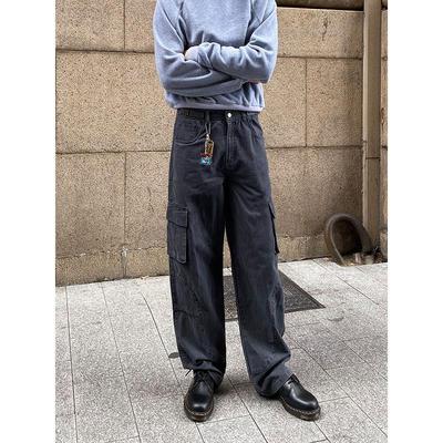 CountryMoment 23FW美式复古多口袋直筒休闲工装裤男Cleanfit裤子
