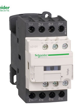 施耐德TeSysD系列四极接u触器12A48VDC;LC1DT25EDC