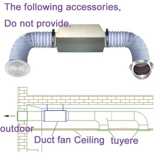 Super silent exhaust fan  FAV1600 SoHund absorbent cotton sh