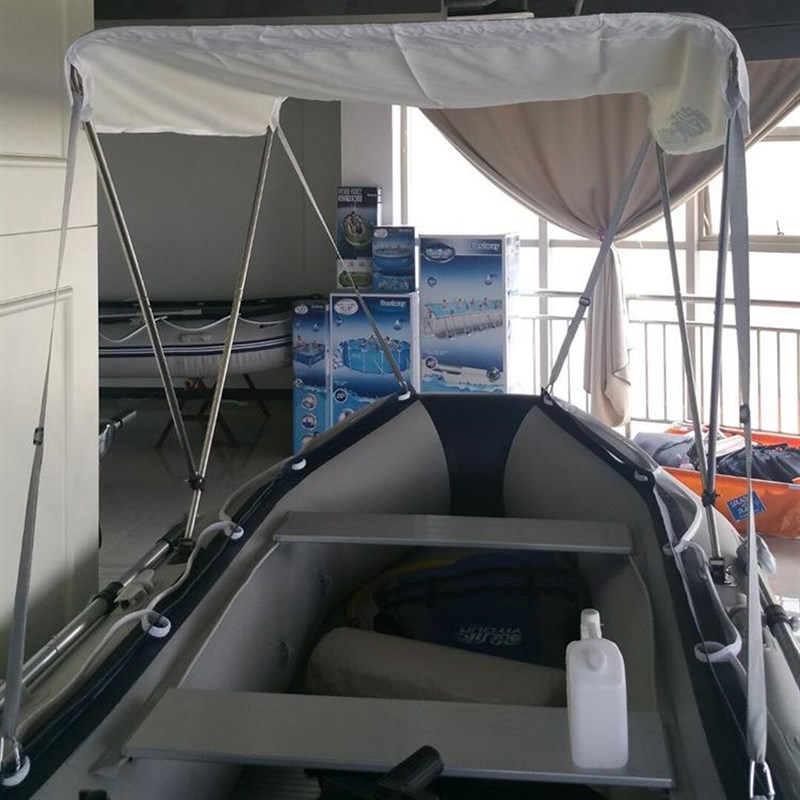 惊天兽皮划艇铝合金船篷 橡皮艇 B充气船 冲锋舟遮阳篷 防紫外线