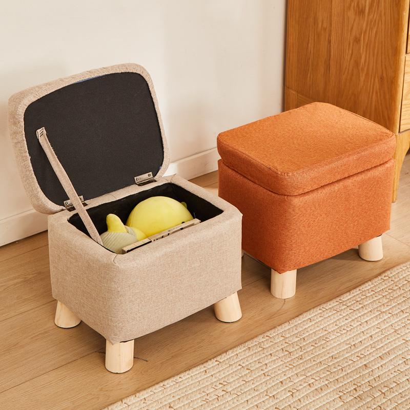 8V实木收纳凳矮凳换鞋凳家用入户穿鞋凳收纳凳子可坐式储物凳沙发